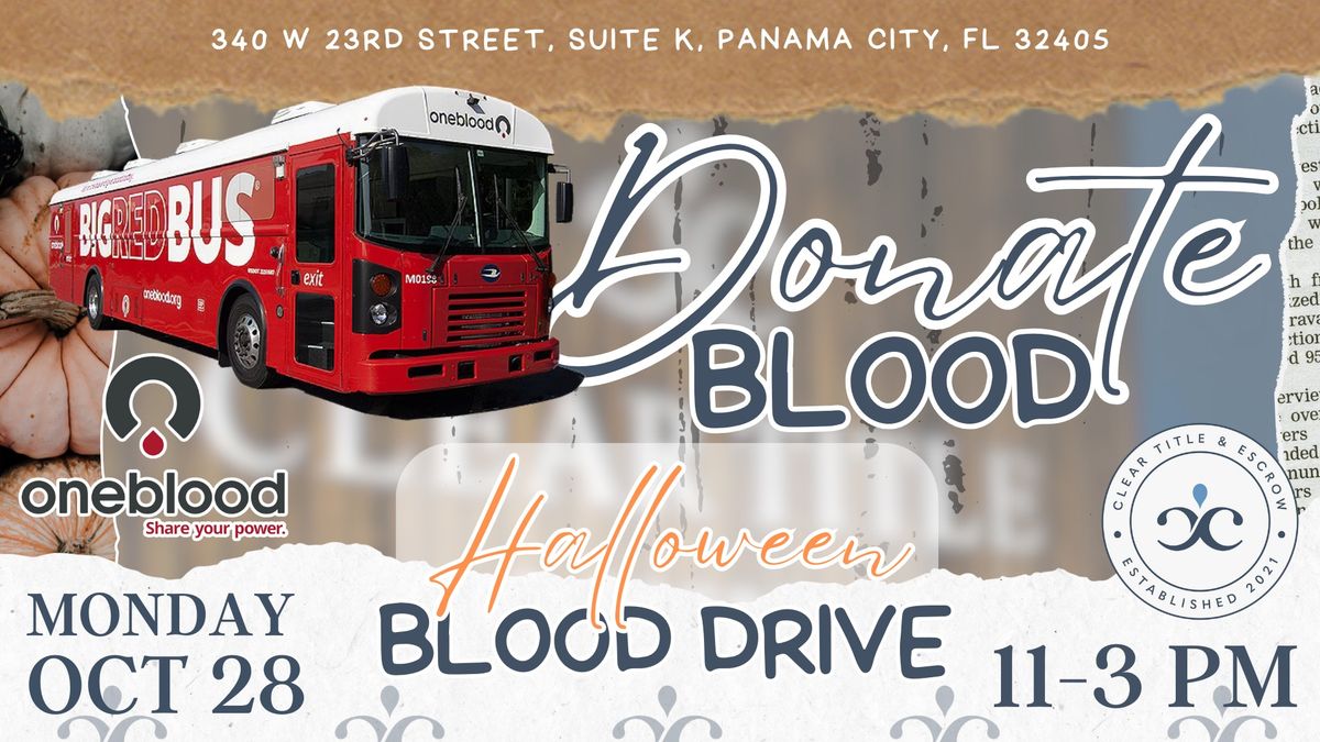 \ud83e\udddb\u200d\u2640\ufe0f Halloween Blood Drive | Give the TREAT of Life! \ud83c\udf6c