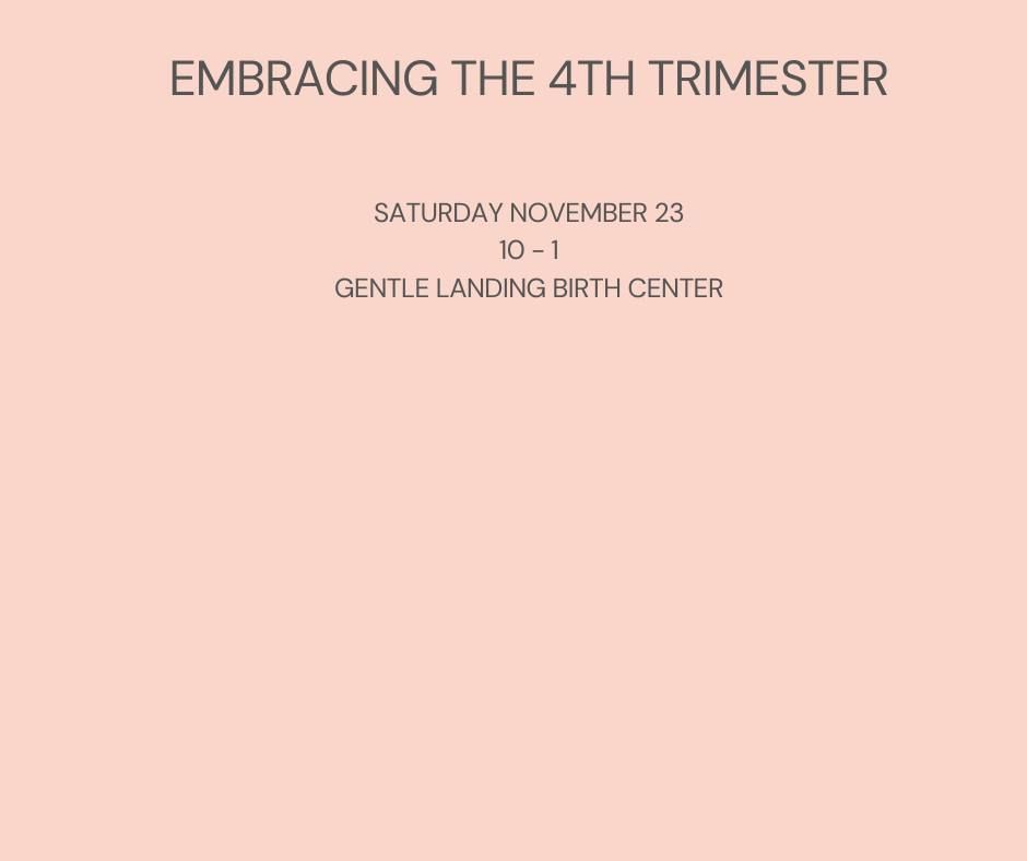 Gentle Landing Fourth Trimester Group