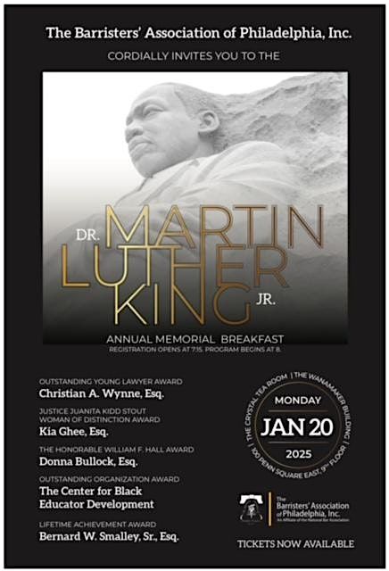 2025 Dr. Martin Luther King, Jr. Annual Memorial Breakfast