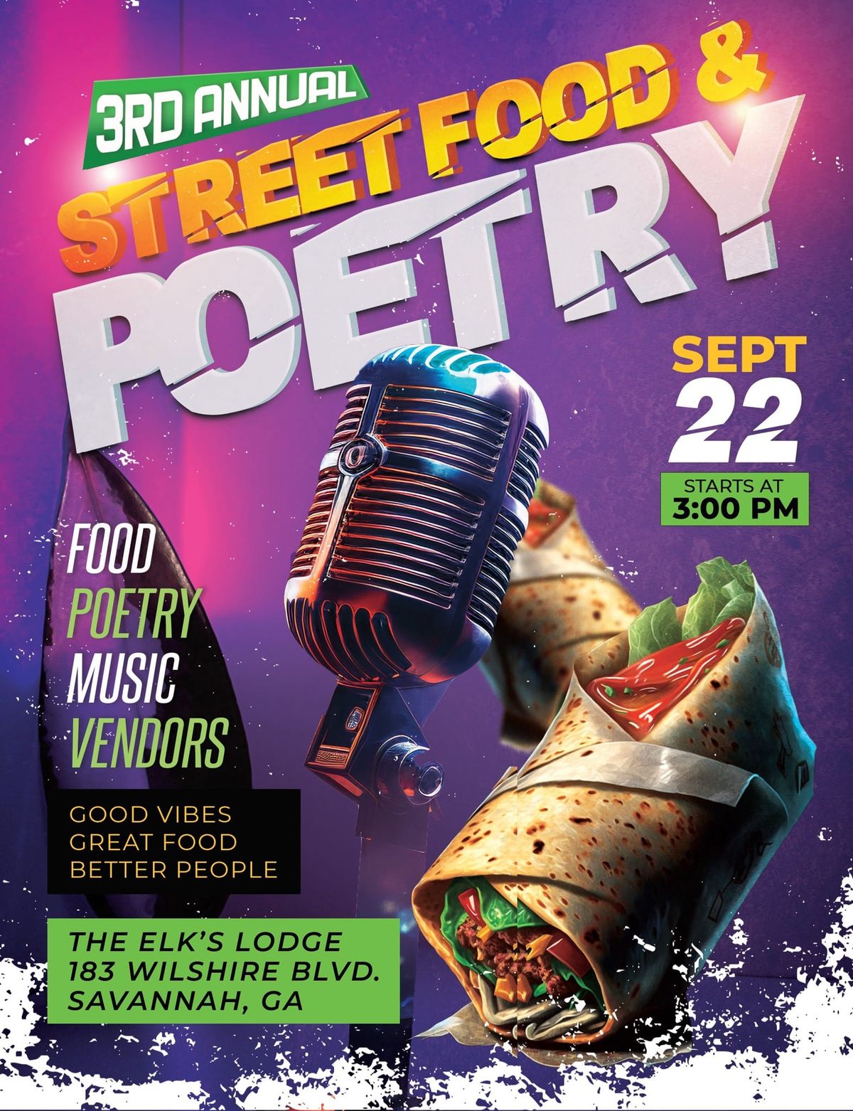 3rd annual Street Food and Poetry festival 