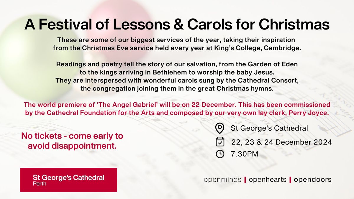 A Festival of Lessons & Carols for Christmas