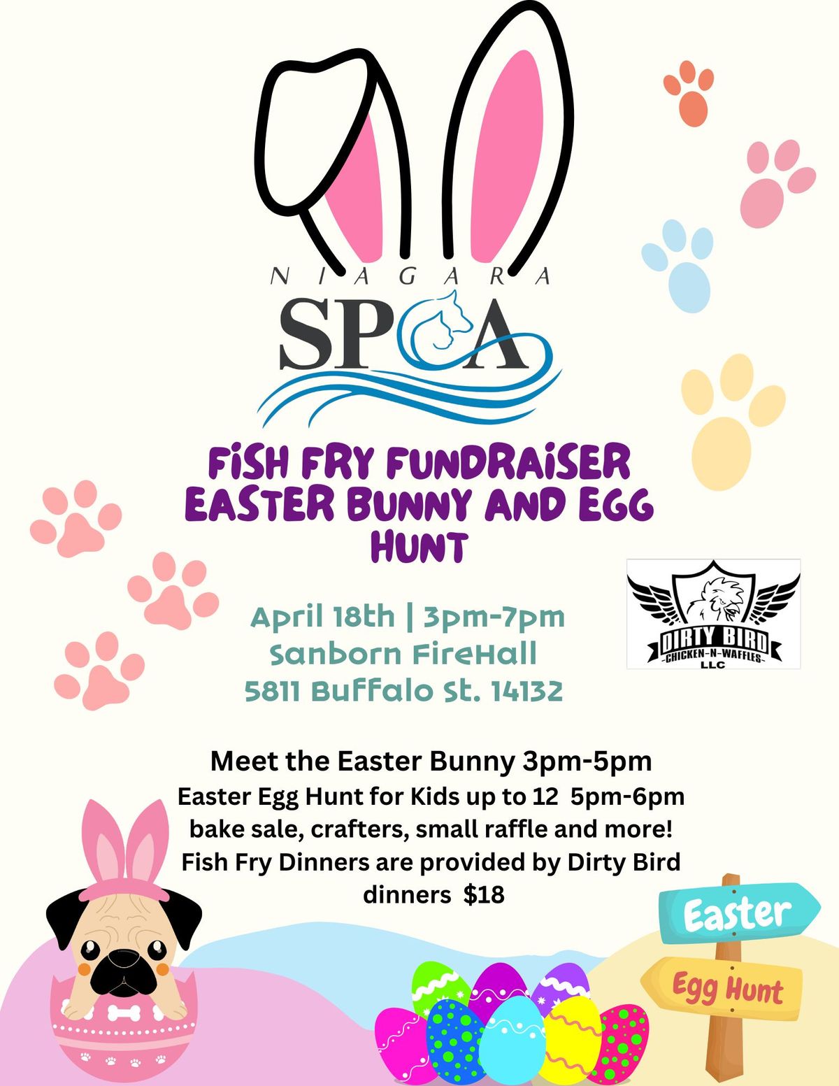 Fish Fry Fundraiser with Easter Bunny and Egg Hunt