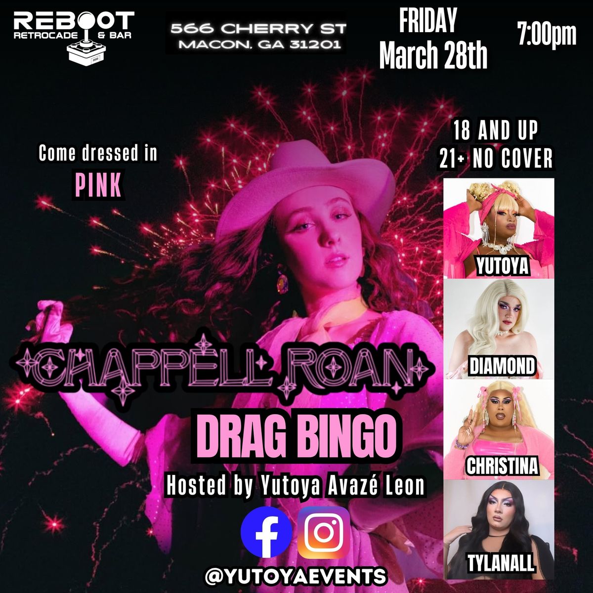  Chappell Roan DRAG BINGO @Reboot