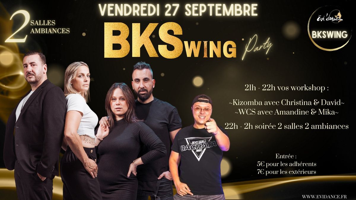 BKSwing Party - Workshop + Soir\u00e9e 2 salles, 2 ambiances