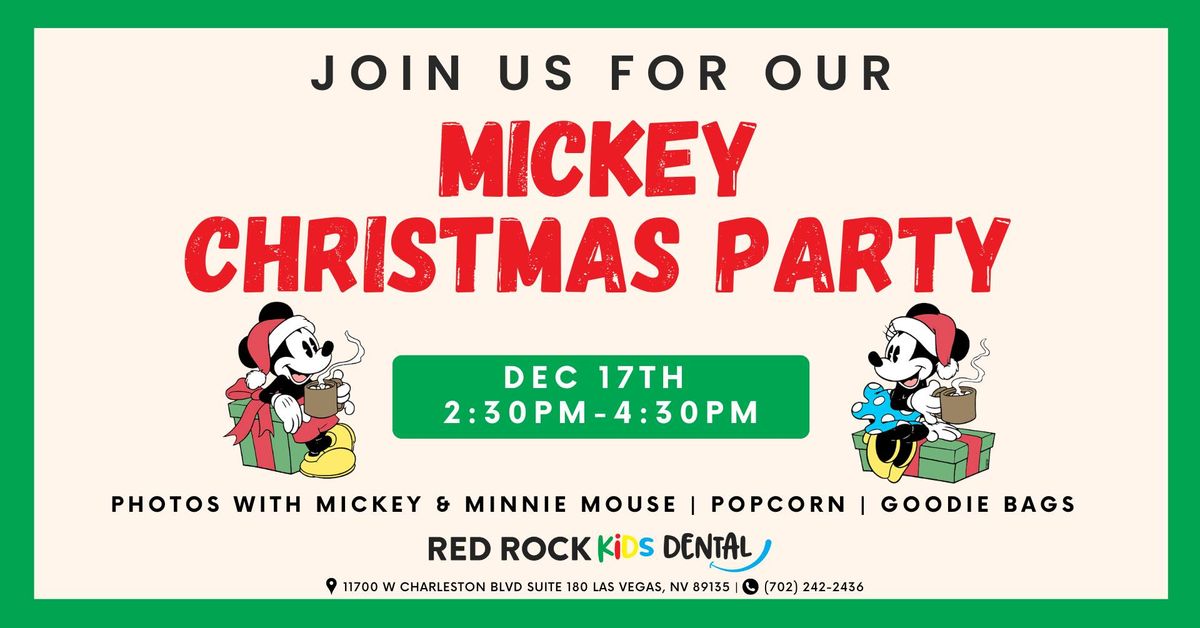 Mickey Christmas Party - Red Rock Kids Dental