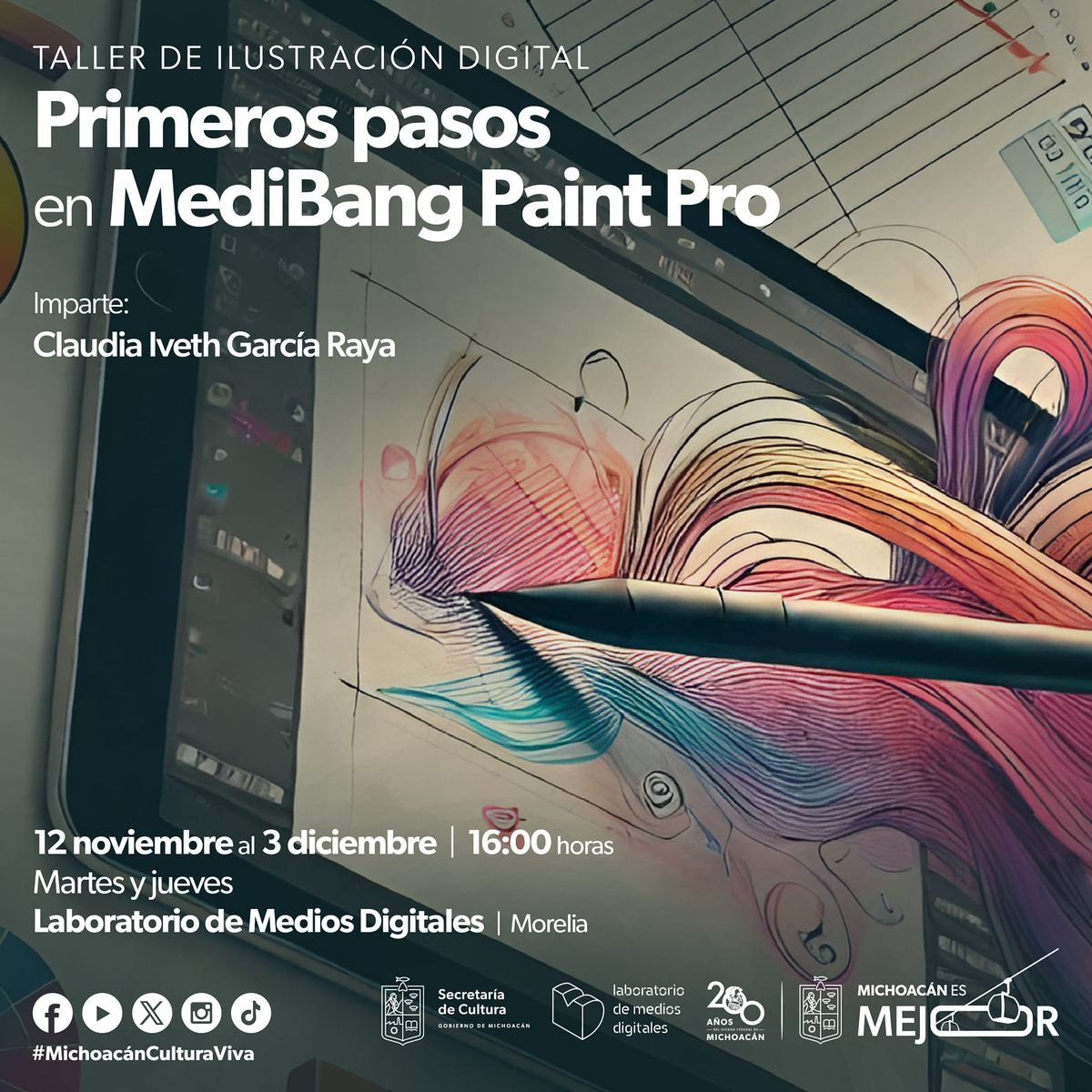 taller de Ilustraci\u00f3n Digital \u201cPrimeros Pasos en MediBang Paint Pro\u201d