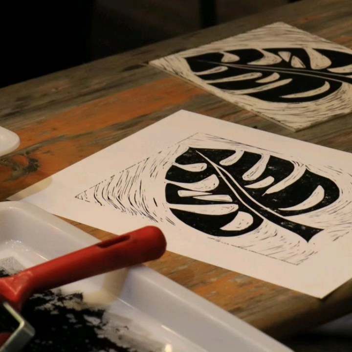 Festive Lino Printing with Megan Dobbyn