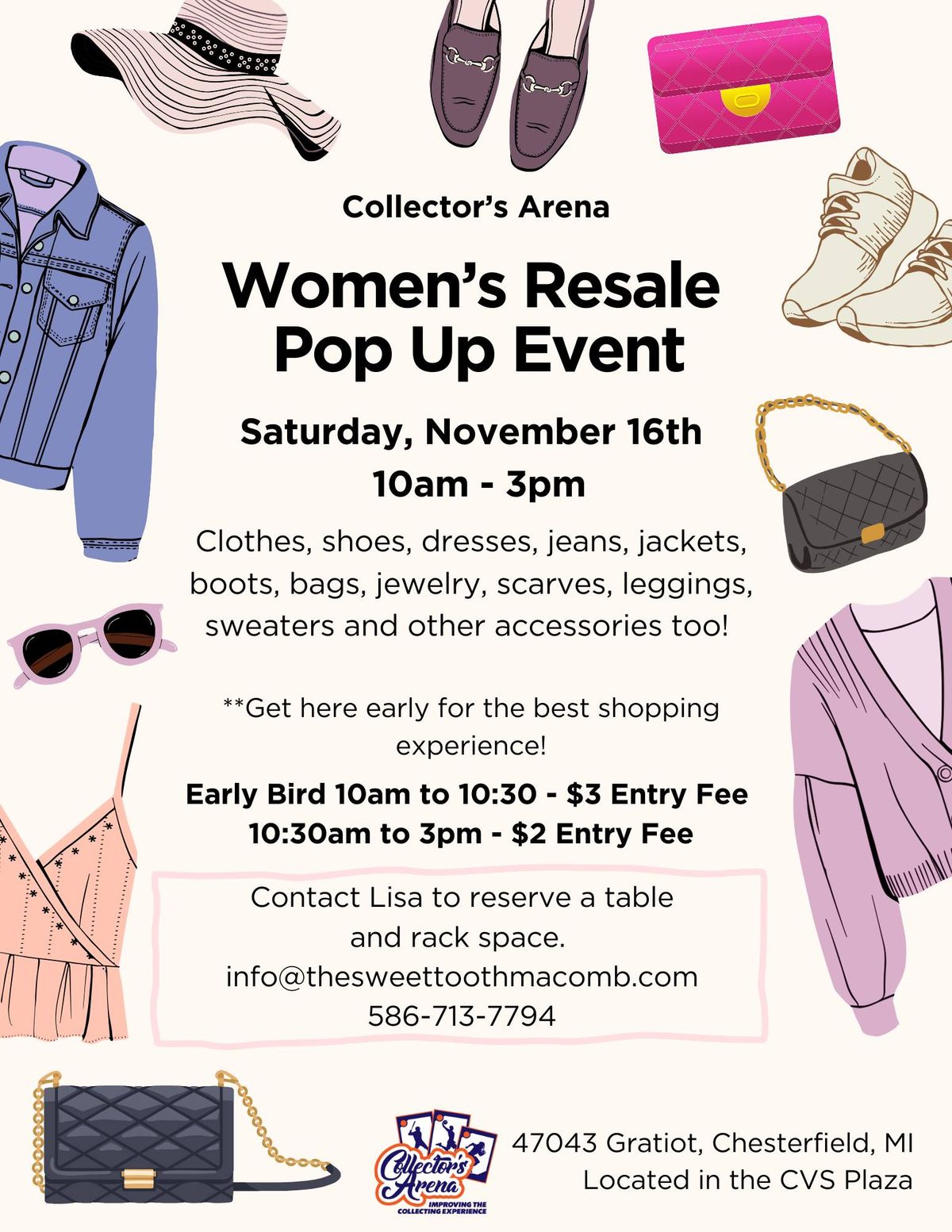 Women's Resale Pop Up Shopping Event 