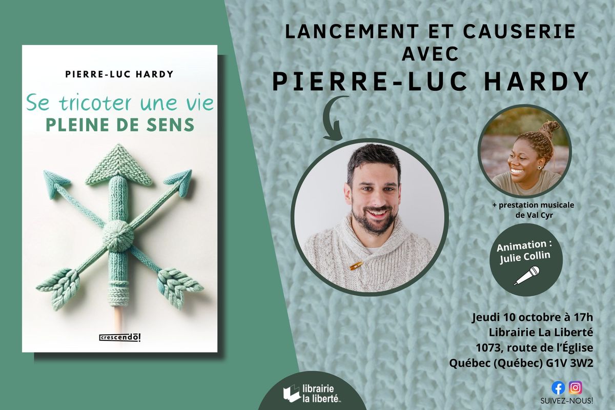 Nouvelle date : Lancement et d\u00e9dicaces avec Pierre-Luc Hardy