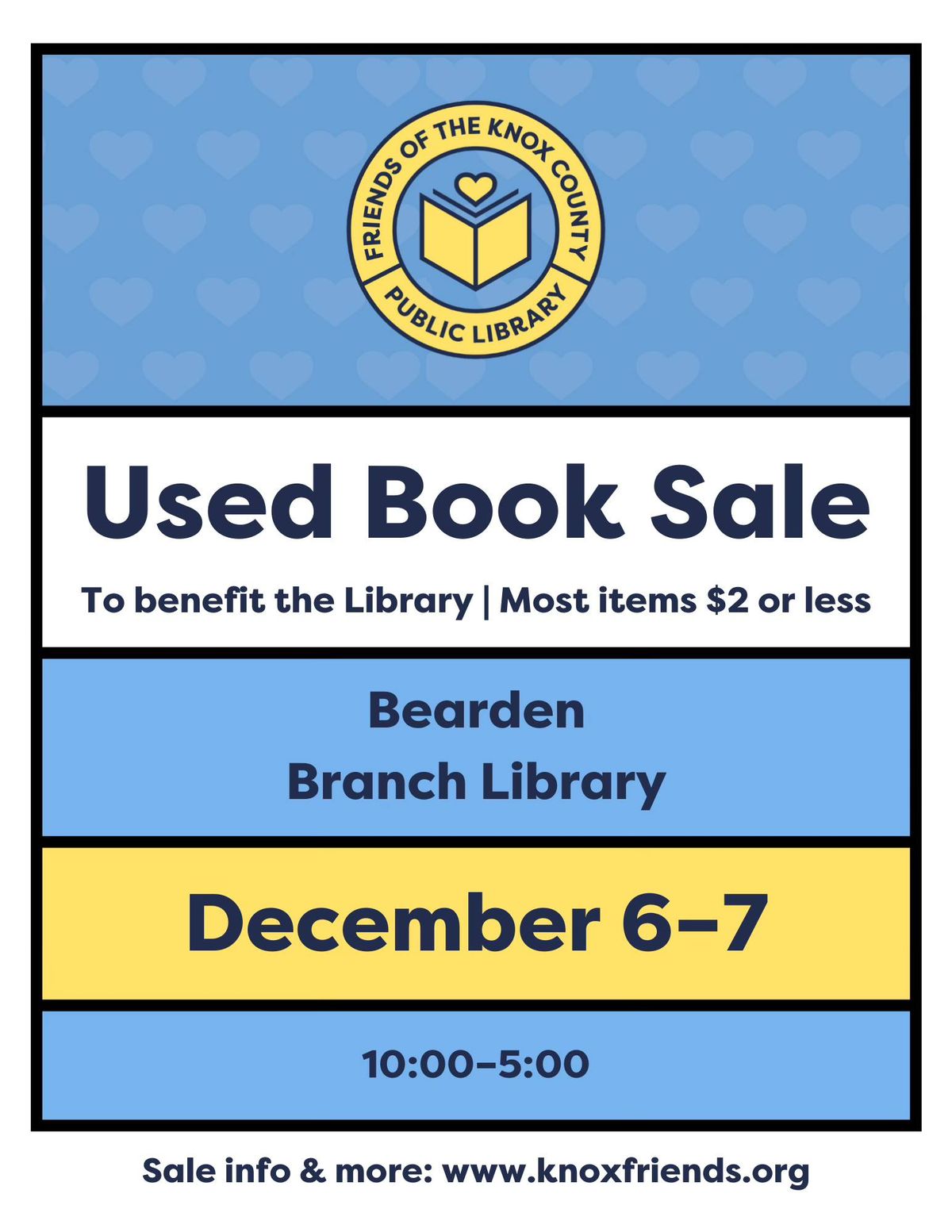 Bearden Branch Used Book Sale