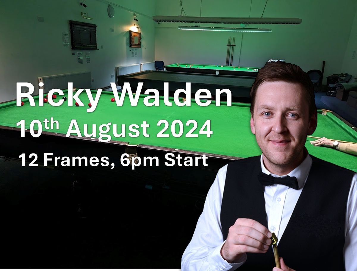 Ricky Walden Exhibition - 10th August 2024 at Westward Ho! Snooker Club
