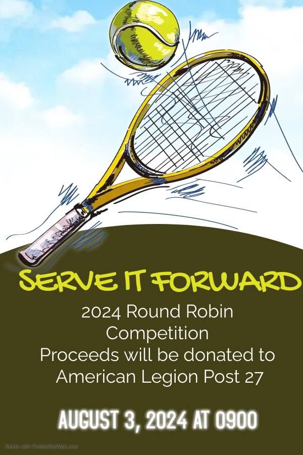 Serve It Forward: Tennis Round Robin Competition for a Purpose