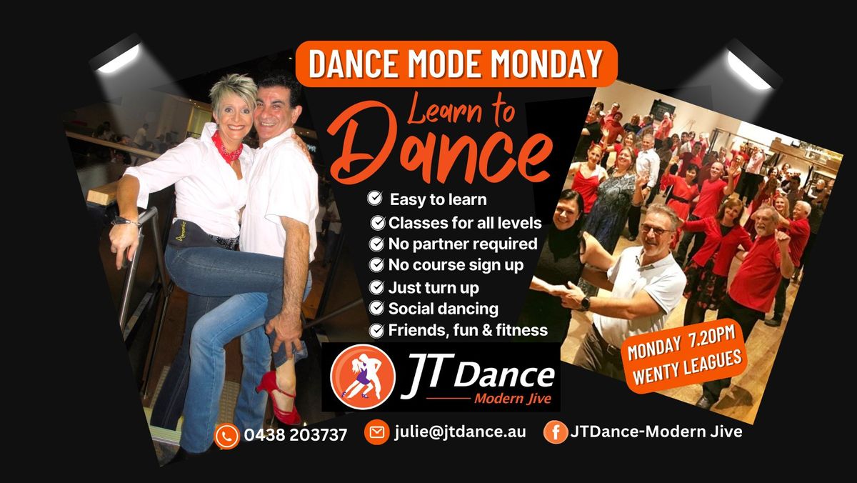 Reopening class night-JTDance Mode Monday 13th January@ Wenty Leagues