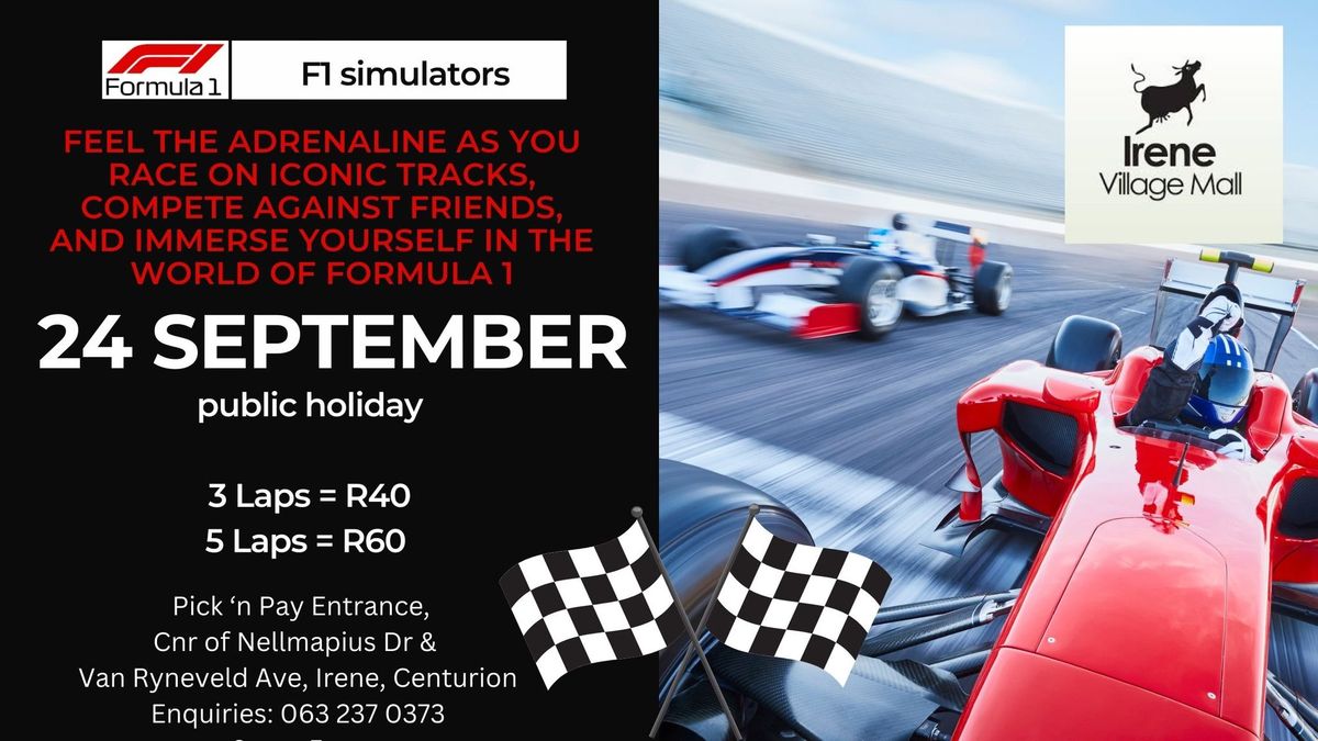 F1 Simulator Experience at Irene Village Mall