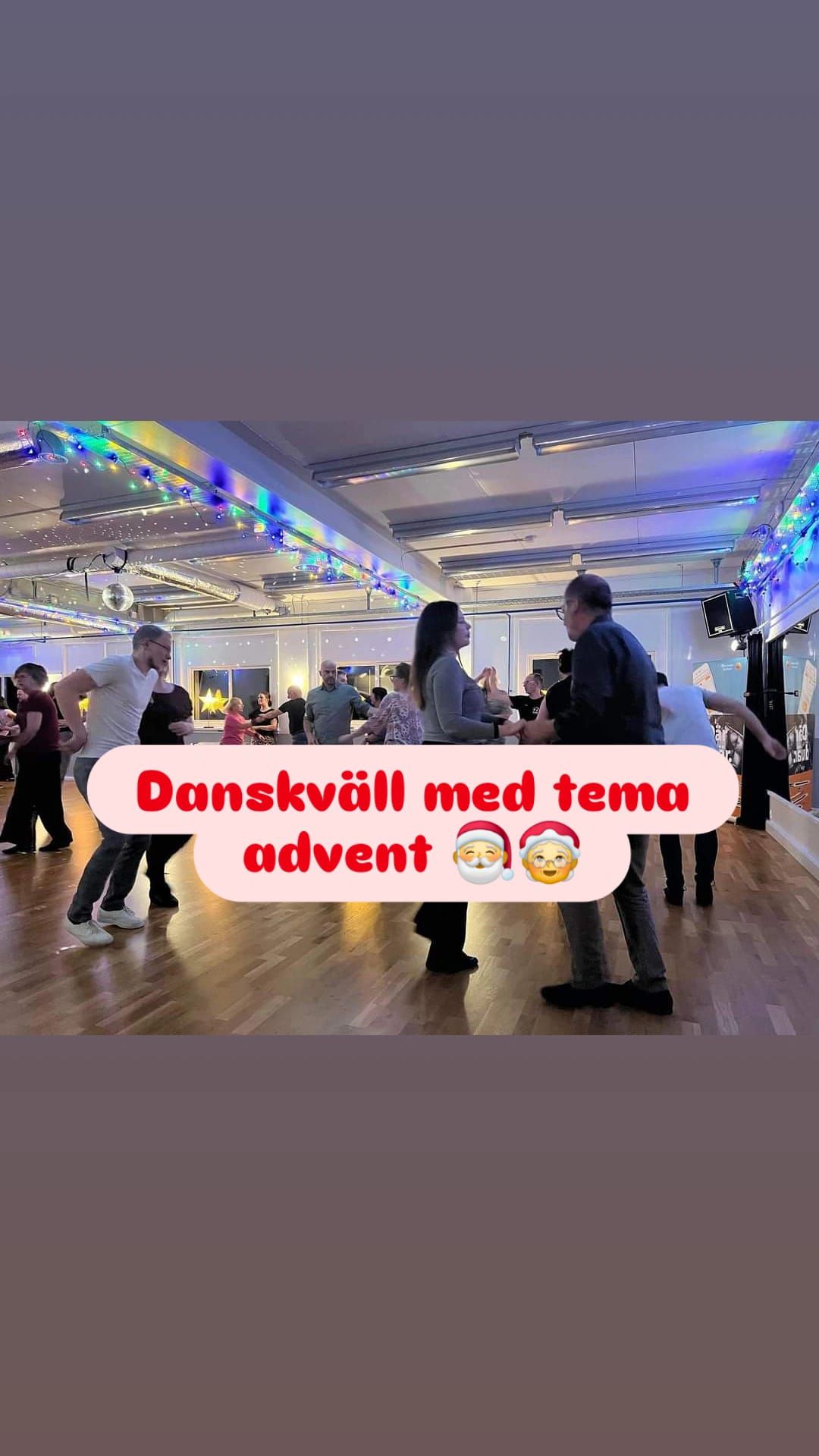 Danskv\u00e4ll med tema advent 