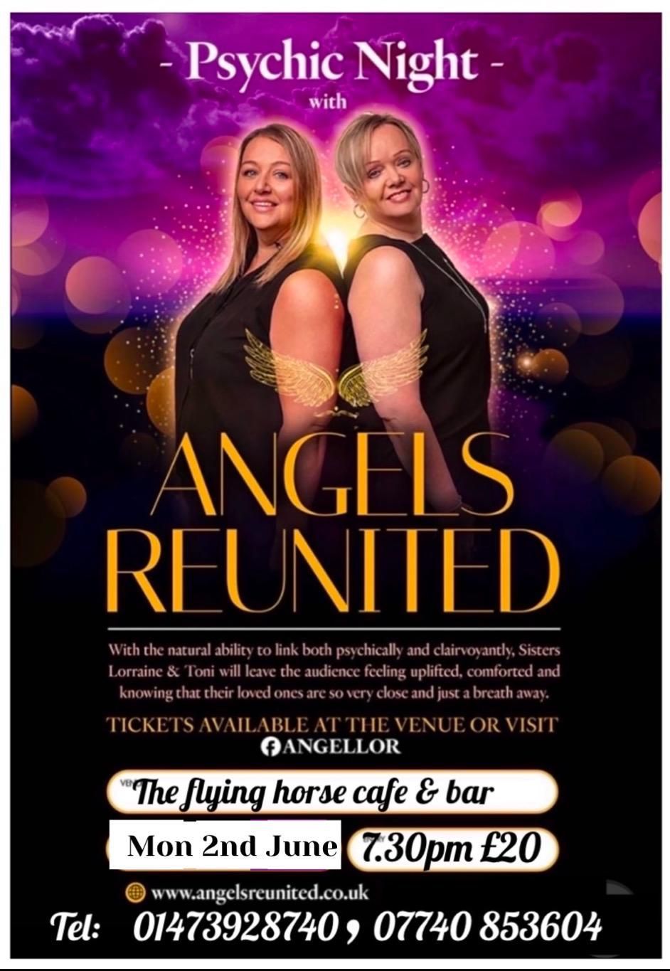 Angels reunited, and evening of mediumship MON 2ND JUNE