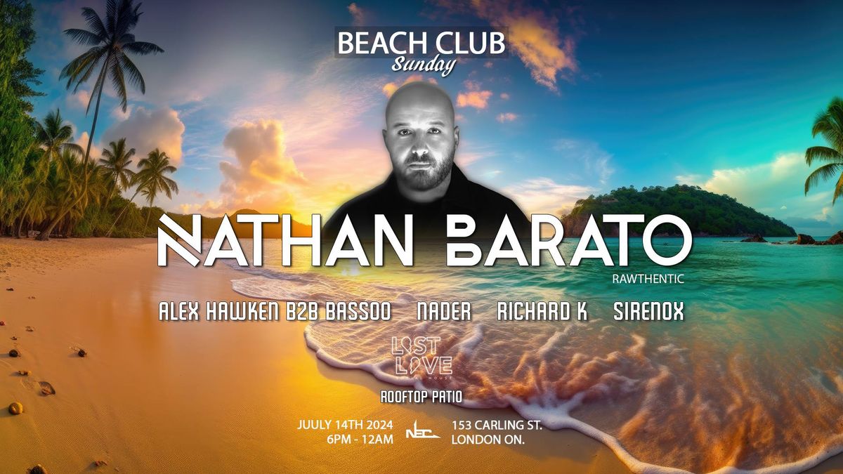 Nathan Barato at Beach Club Sundays \/\/ Lost Love Rooftop Patio
