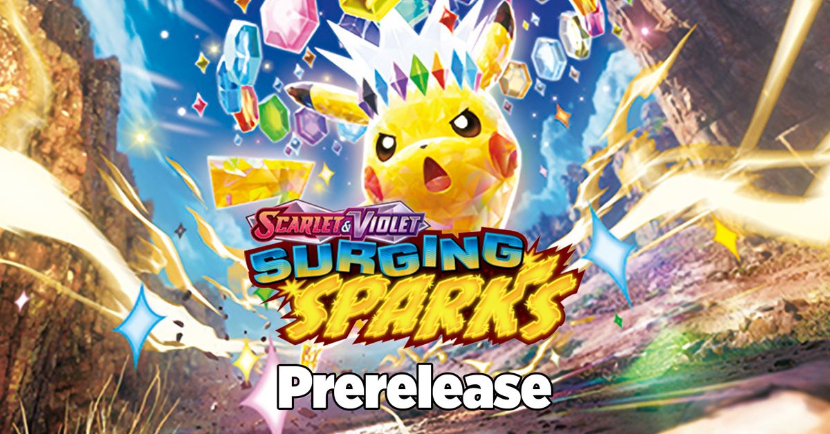 Pokemon - $30 Surging Sparks Sealed Prerelease Event [Friday]