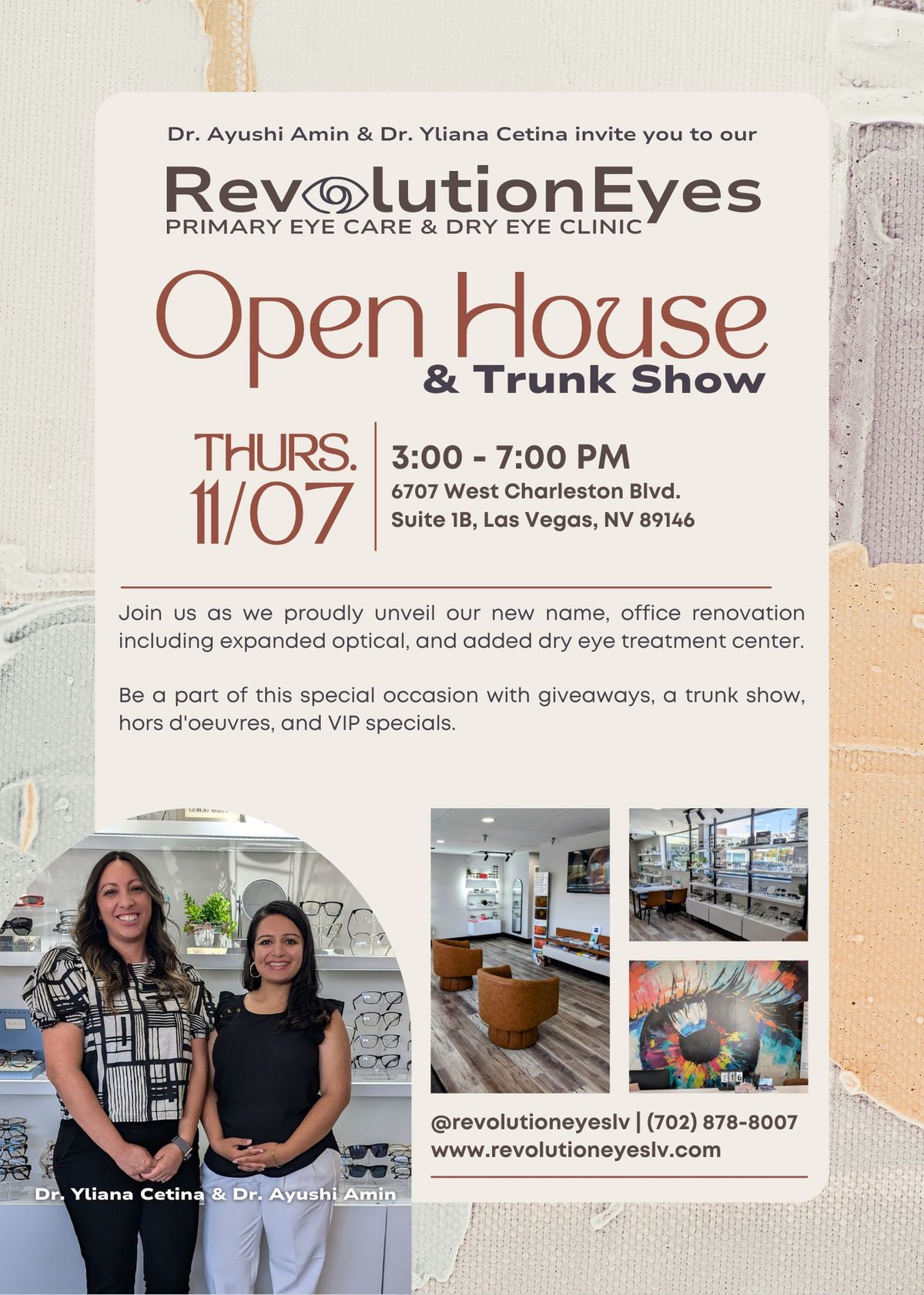 RevolutionEyes Open House & Trunk Show