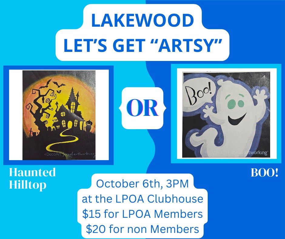 Lakewood, Let's get "Artsy" - October