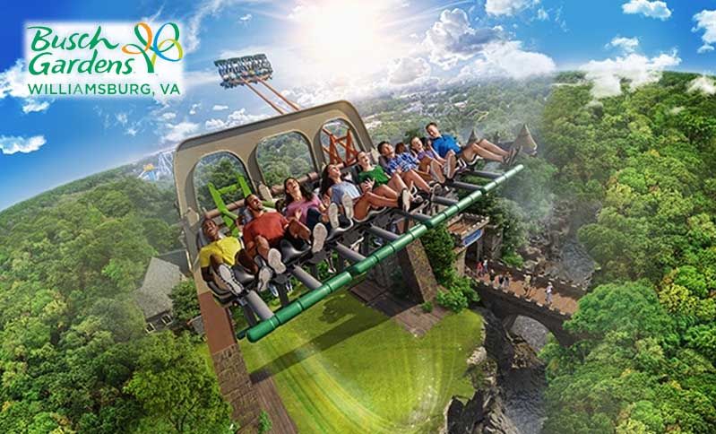 SOLD OUT - A Day at Busch Gardens Weekend Getaway $49 Per Couple