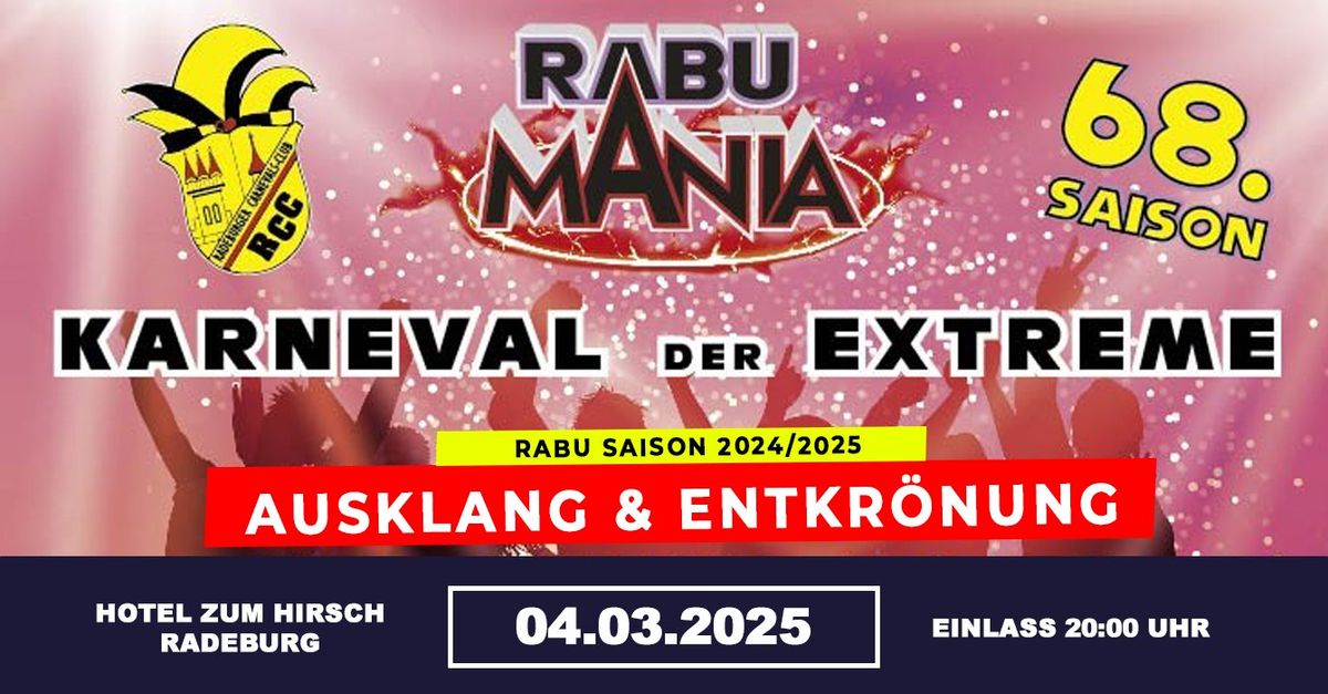 Ausklang mit Umzugspr\u00e4mierung | Radeburger Carnevals-Club \u2219 04.03.25