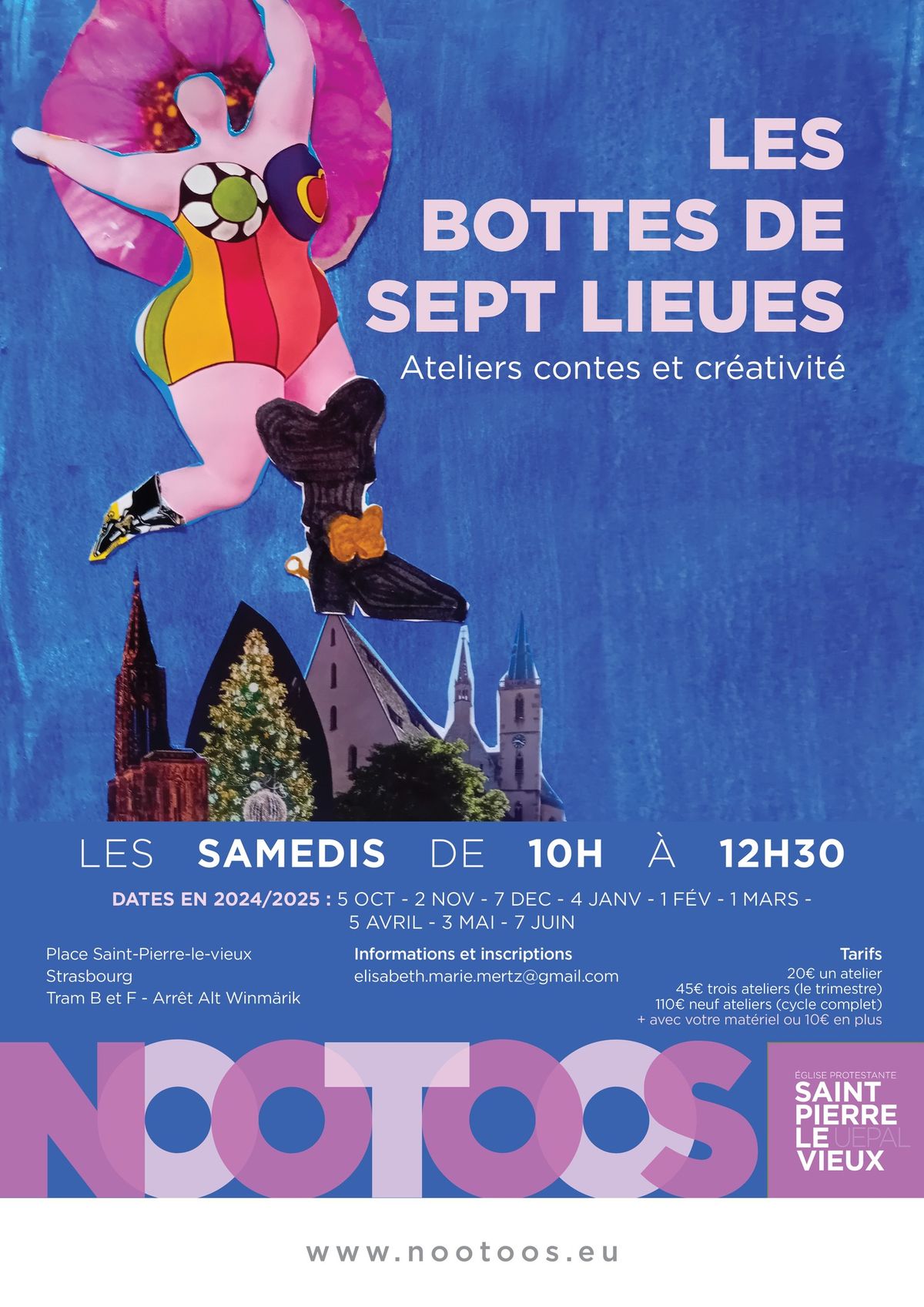 Les Bottes de sept lieues- Ateliers contes et cr\u00e9ativit\u00e9