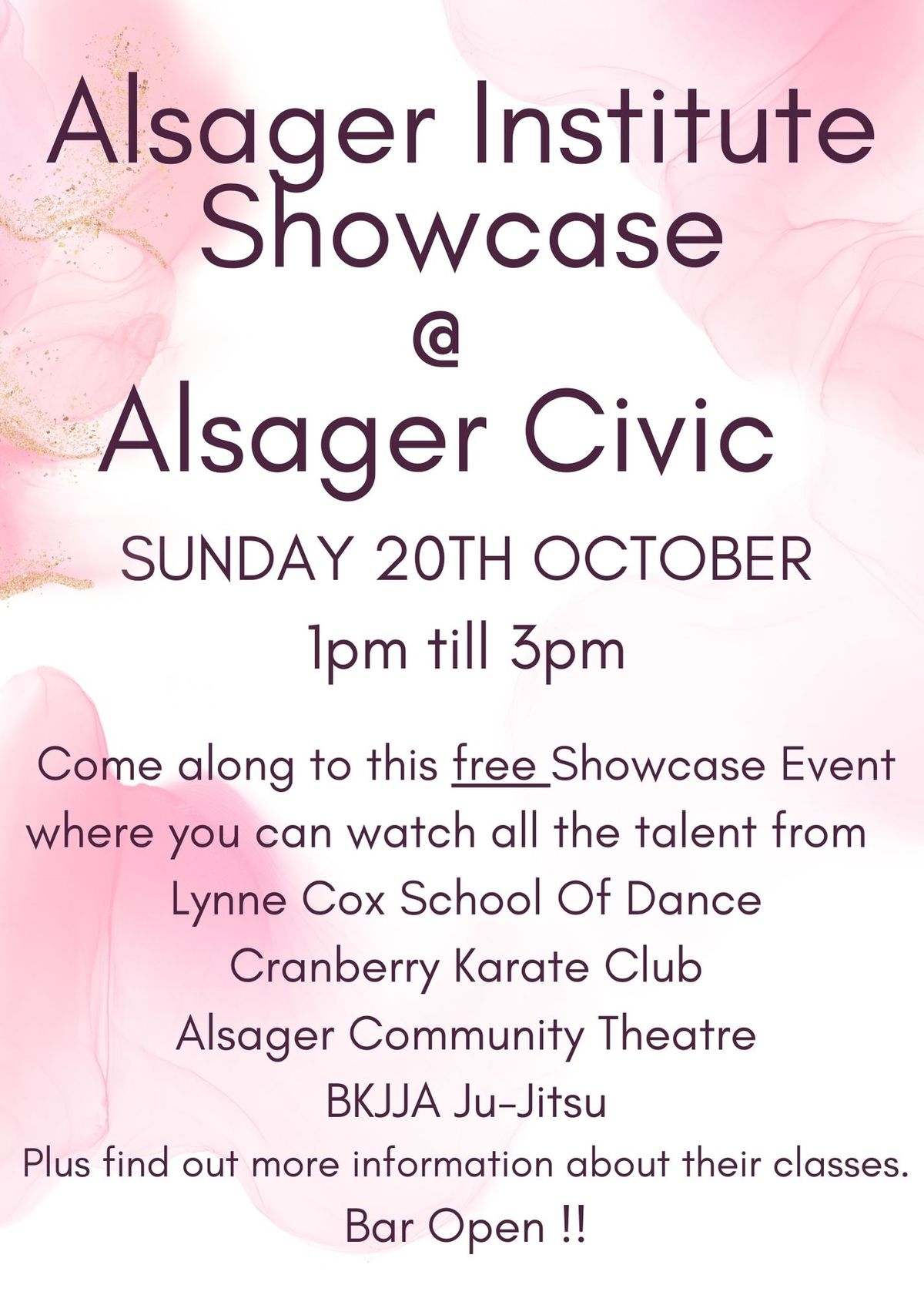 Alsager Institute Showcase