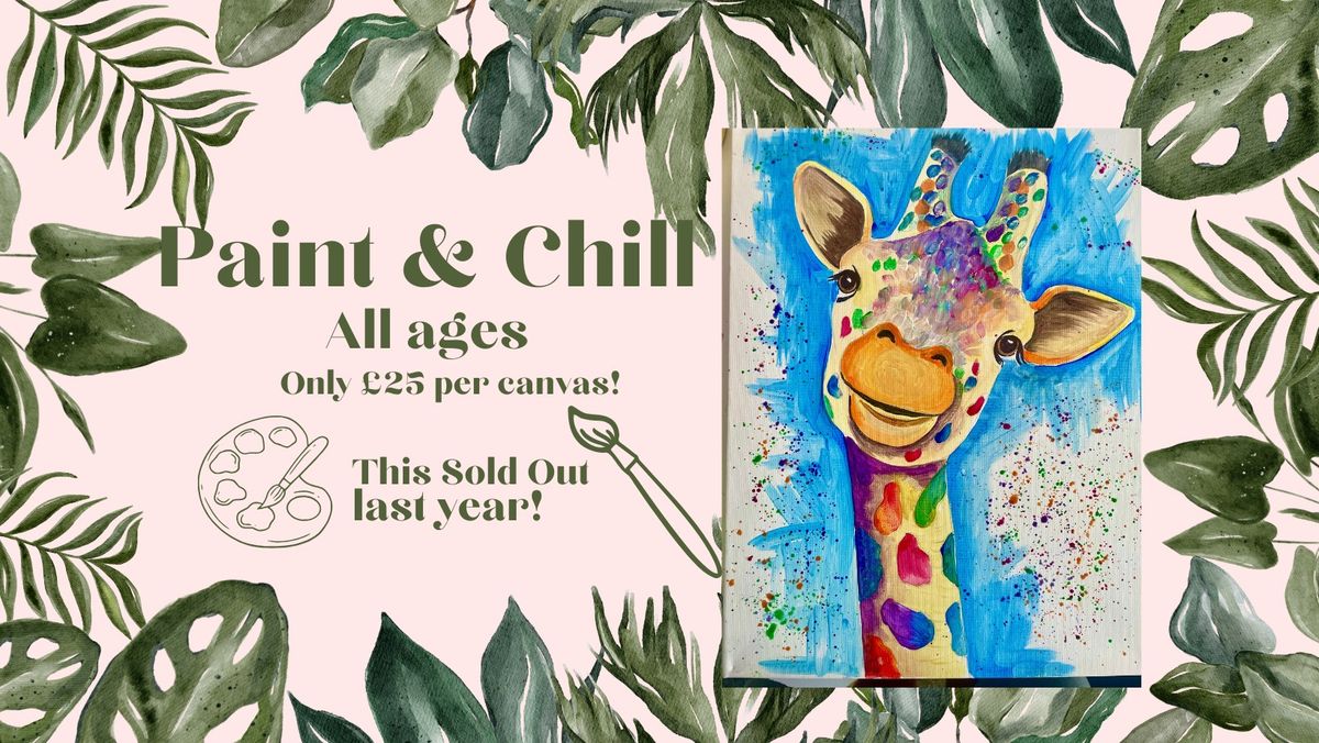 'Gorgeous Giraffe' Paint & Chill All Ages, Stanley Park, 11am 16th Feb