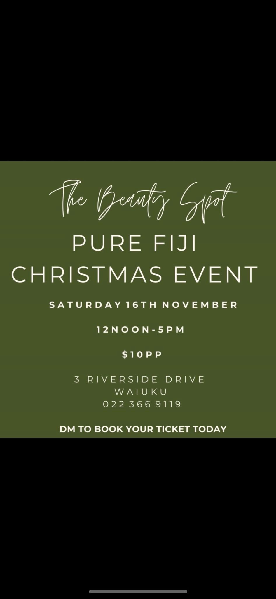 Pure Fiji Christmas Event 