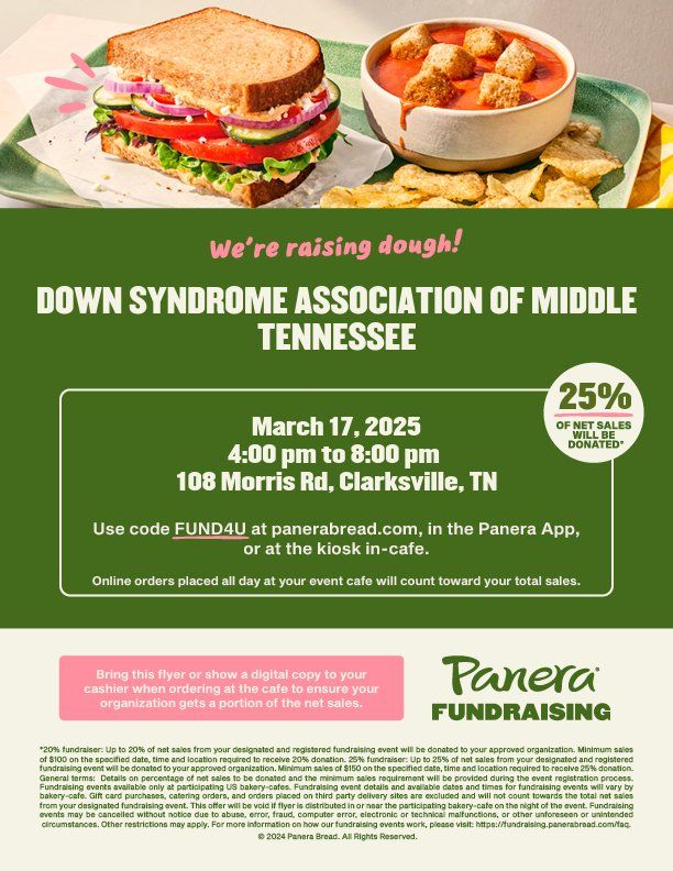 Panera Fundraiser Clarksville