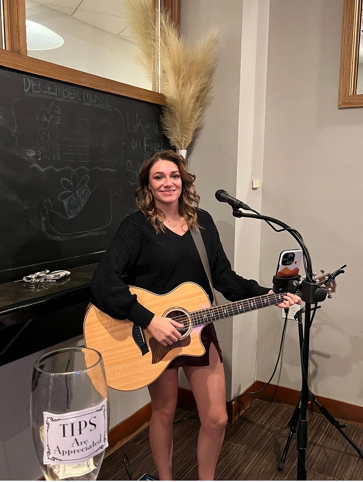 Bella Perrotta performing at Salvatore\u2019s 