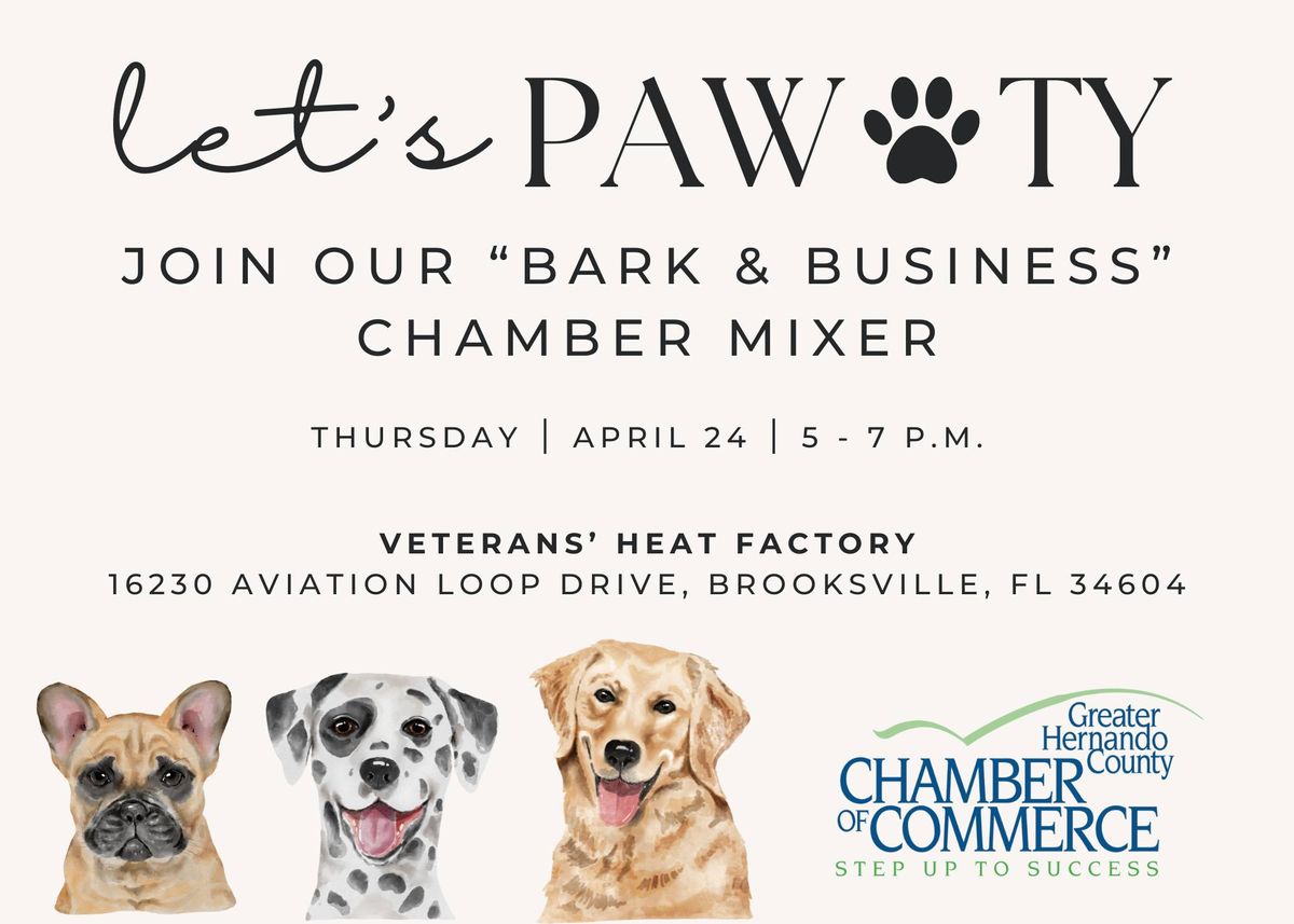 "Bark & Business" Chamber Mixer