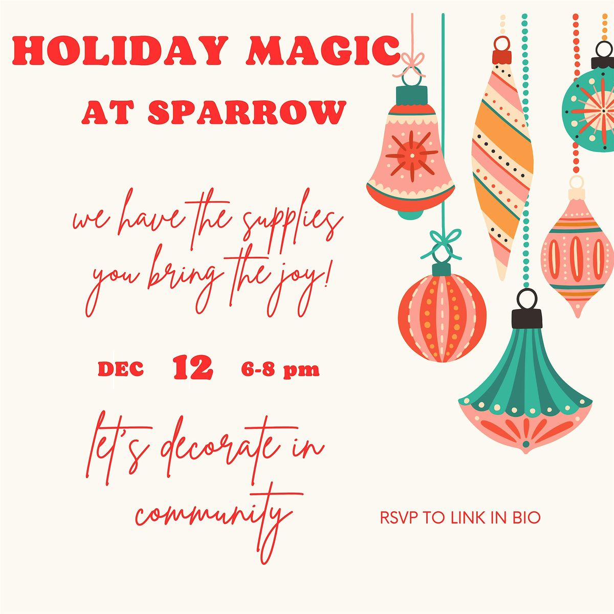 Holiday Magic At Sparrow