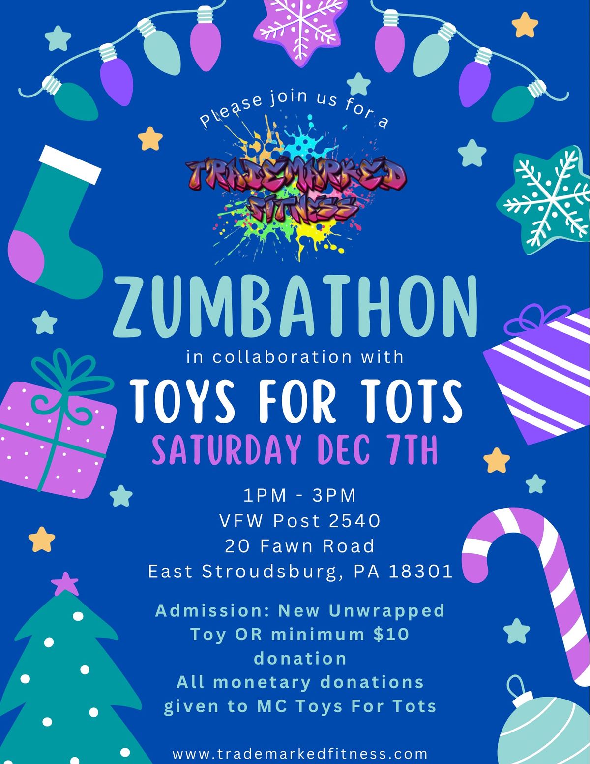 2nd Annual Toys for Tots Zumbathon