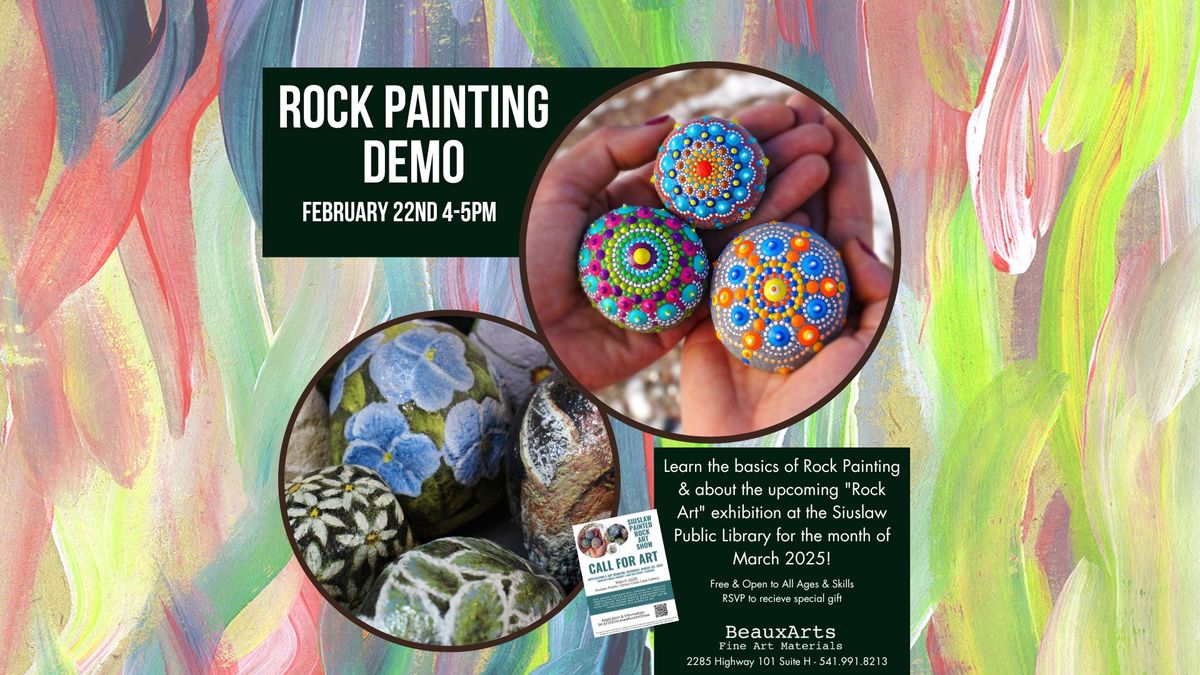 Rock Painting Demo at BeauxArts