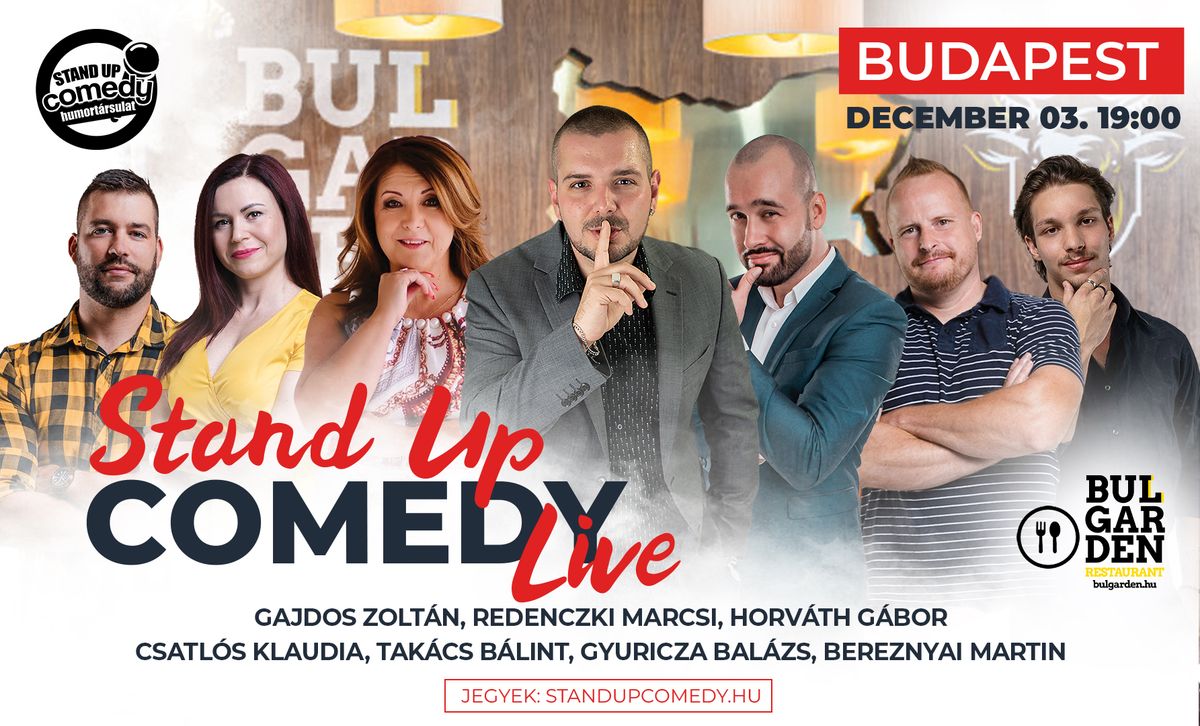 Budapest - Stand up comedy \u00e9s vacsora a BulGardenben 