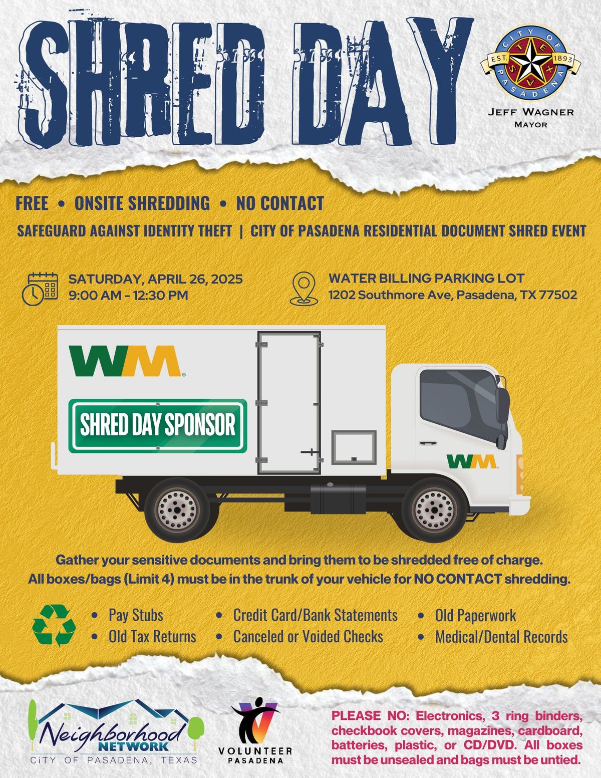 Pasadena Shred Day