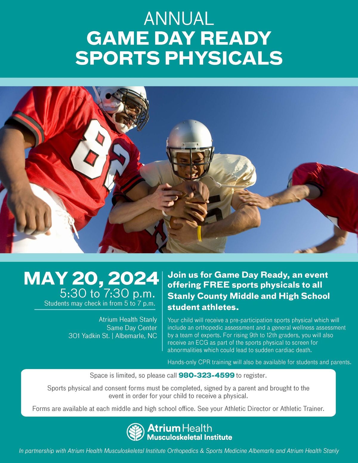 Game Day Ready - FREE Sports Physicals