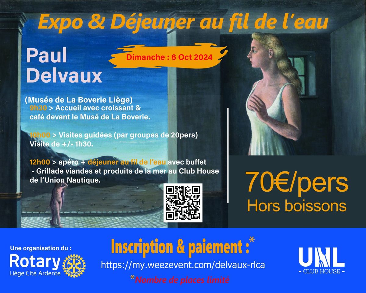 Exposition-D\u00e9jeuner au fil de l'Eau - Paul Delvaux - La Boverie 