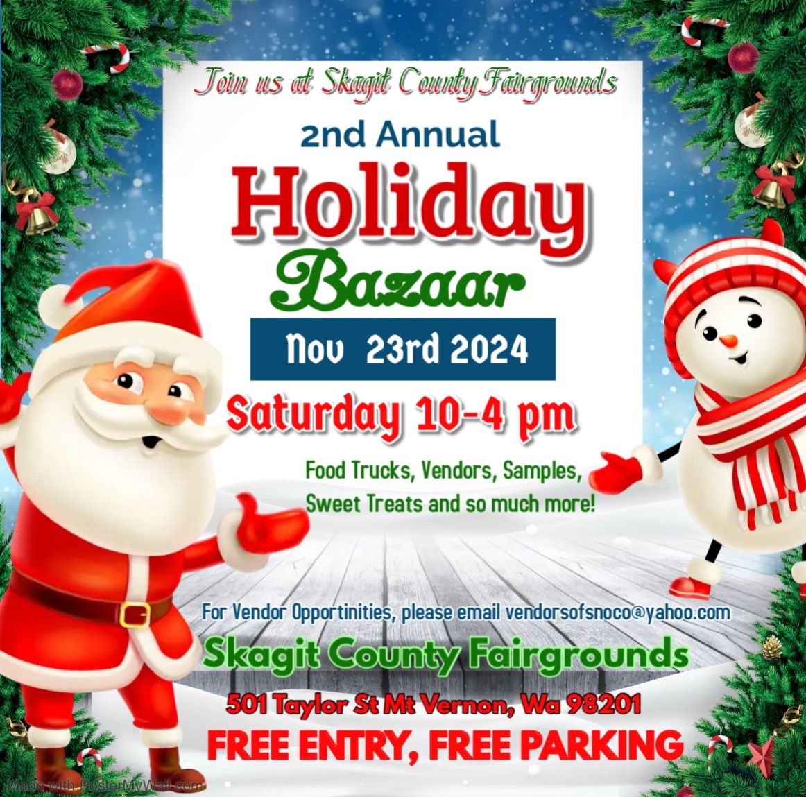 Skagit Fairgrounds 2nd Annual Holiday Bazaar