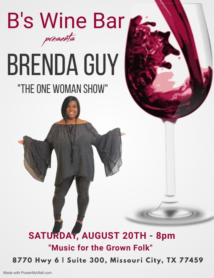 Brenda Guy at Bs Winery, B's Wine Bar, Missouri City, 20 August 2022