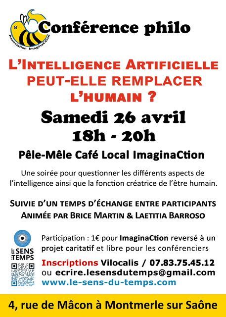 Conf\u00e9rence l'IA peut-elle remplacer l'intelligence humaine ? 