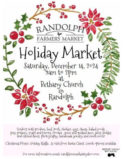 Randolph Farmers Market - Holiday Market