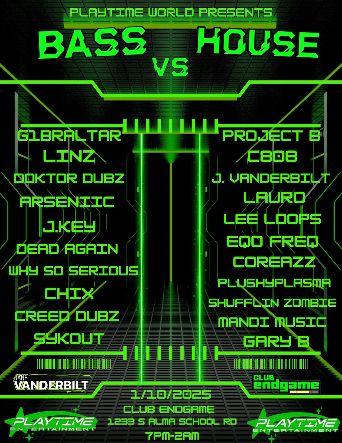 PLAYTIME WORLD PRESENTS: Bass vs House 