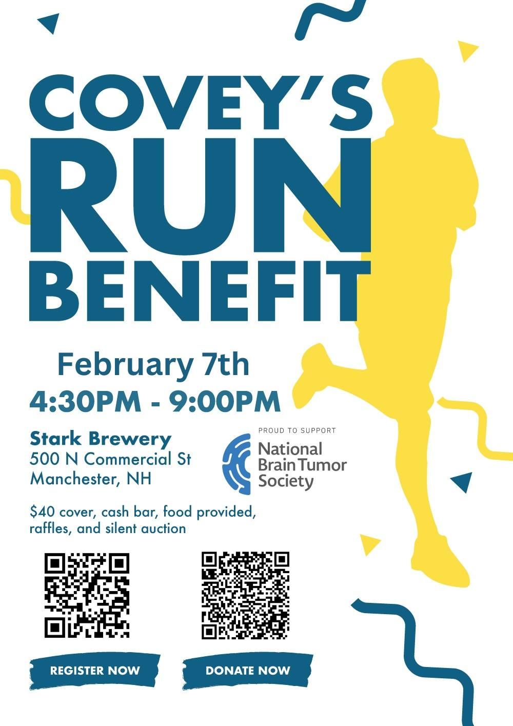 Covey\u2019s Run Fundraiser for the National Brain Tumor Society