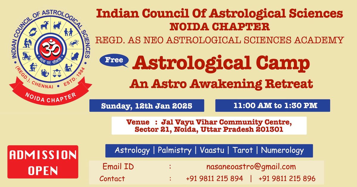  An Astrological Camp - Astro Awakening Retreat - At JVCC