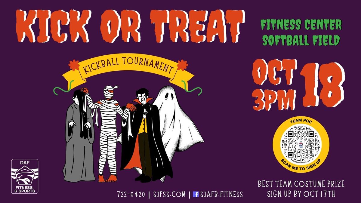 Kick or Treat Kickball Tournament (Base Access Only)