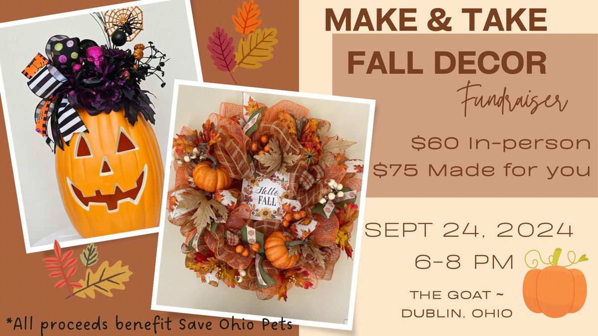 Make & Take Fall Decor Fundraiser