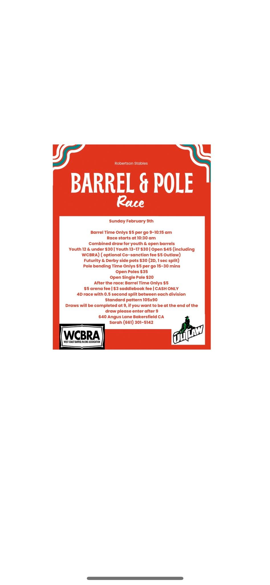 Barrel and Pole Race 